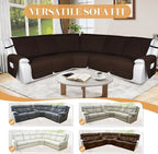 HDCAXKJ 100% Waterproof Reclining Sectional Couch Covers L Shape Recliner Sofa - Image 6