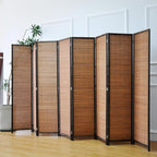 Furnnylane 8 Panel Bamboo Room Divider - Image 3