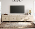 WAMPAT Farmhouse TV Stand for 85 inch TV by WAMPAT