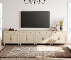 WAMPAT Farmhouse TV Stand for 85 inch TV by WAMPAT