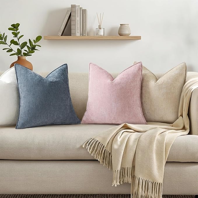 decorUhome Summer Couch Euro Sham Throw Pillow Covers 24x24 Set of 2, - Image 6