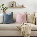 decorUhome Summer Couch Throw Pillow Covers 18x18 Set of 2, Decorative Soft - Image 3