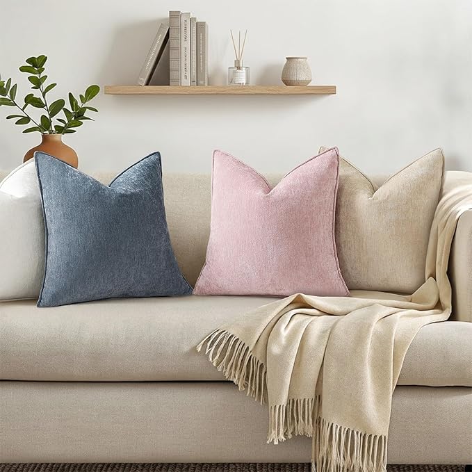 decorUhome Summer Couch Euro Sham Throw Pillow Covers 22x22 Set of 2, - Image 6