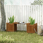 Furinno Tioman Hardwood Mini Outdoor Planter Box - Image 2