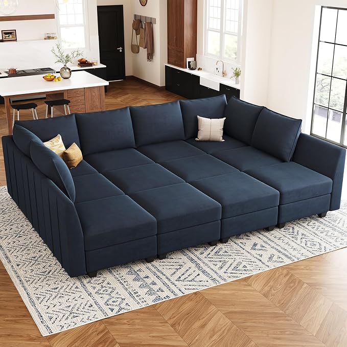 Belffin Oversized Modular Sectional Couch Sleeper Sofa by Belffin