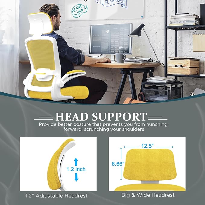 Mimoglad Office Chair, High Back Ergonomic Desk Chair - Image 5