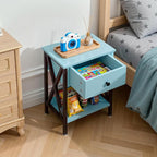 VECELO Nightstands Set of 2, Modern Bedside End Tables, Night Stands - Image 5