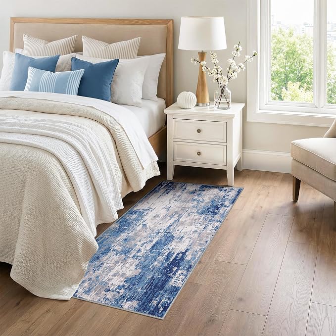 RELEANY Washable Runner 3'x6' Abstract Area Rug - Image 2