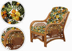 Malibu Lounge Living Accent Armchair Natural Rattan Wicker Handmade Design - Image 3
