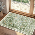 Yamaziot Washable 2x3 Area Rugs Small Entryway Non Slip Rug, Sage Green | Soft by Yamaziot