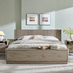 T4TREAM Fluted King Size Bed Frame - Image 3