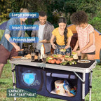 CampLand Outdoor Folding Table Aluminum Lightweight Height Adjustable - Image 6