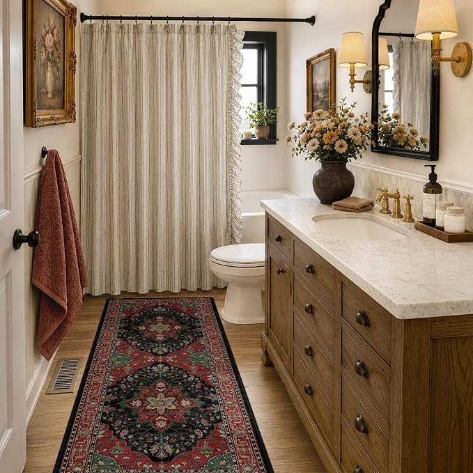 RELEANY Washable Area Rug, Runner 2'x6', Water Repellent, Pet Friendly - Image 2