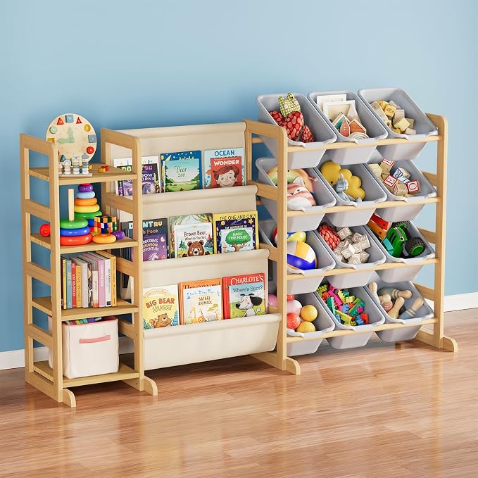 SpaceAid 3-in-1 Toy Storage Organizer by SpaceAid