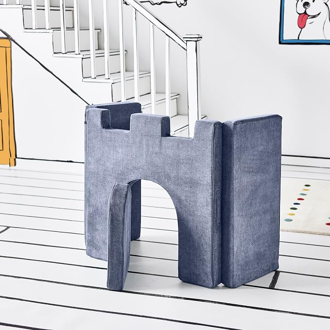 Yourigami Kids and Toddler Play Castle, Playroom Couch Add-On Set, Durable - Image 7