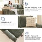 Ihanherry Large U-Shaped Sectional Sofa Bed, 8-Seater Convertible Sleeper - Image 6
