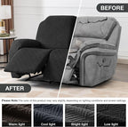 Timeles Extra Wide Recliner Loveseat Covers Oversized Reclining Couch Covers - Image 4