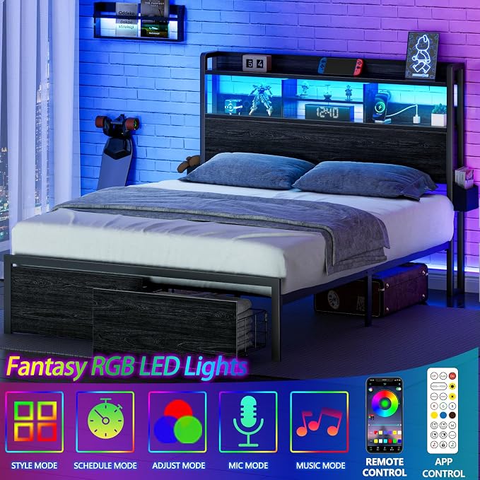 Furnulem Full Size Bed Frame - Image 5