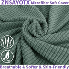 ZNSAYOTX Stretch Oversized Couch Cover Universal Sofa Covers - Image 2