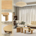 Nesting Coffee Tables Set of 2 – Cloud/Mango Shaped Ash Veneer Top - Image 9