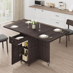 Jocoevol Space Saving Folding Dining Table, Farmhouse Foldable Dining Table by JOCOEVOL