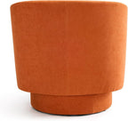 Swivel Barrel Accent Chair, Round Chenille Fabric Living Room Arm Chairs - Image 7