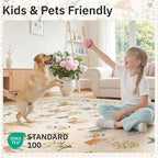 Soalmost 2x3 Dog Rugs for Entryway, Washable Door Mat Animal Soft Rug Beige | - Image 7