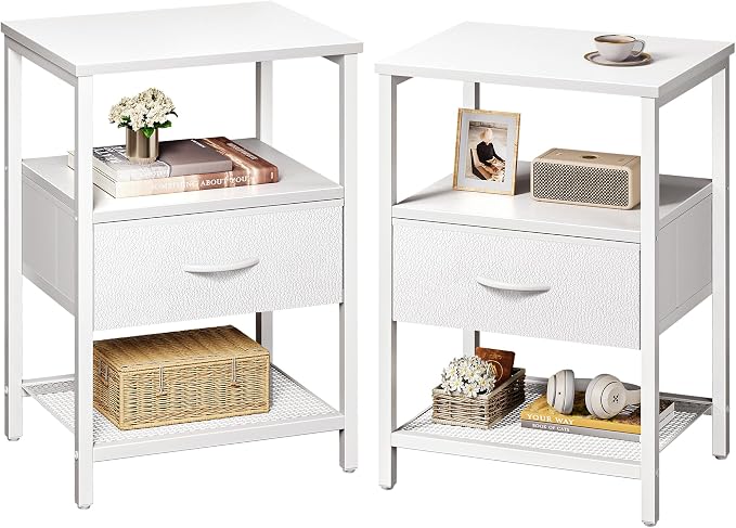 Huuger Nightstand Set of 2, Night Stand by Huuger