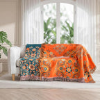 LUTBM Boho Throw Blanket for Bed 100% Cotton Soft Lightweight Quilt Floral - Image 5