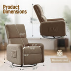 Korser 360° Rocking Chair, Nursery Rocker Chair - Image 2