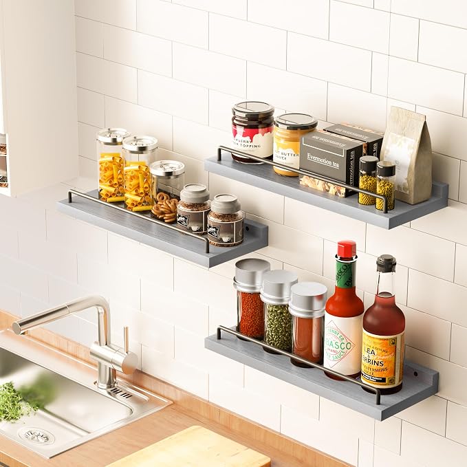 RYOFOBETTO Floating Shelves for Wall Decor, Living Room, Picture Frames - Image 7