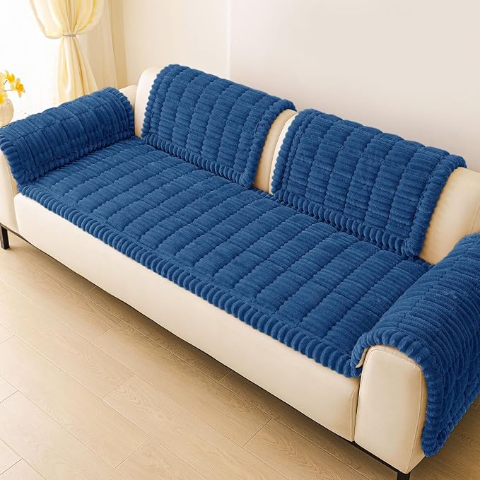 Couch Cover for Dogs, Washable Non Slip Plush Flannel Sofa Protector | Thick - Image 9
