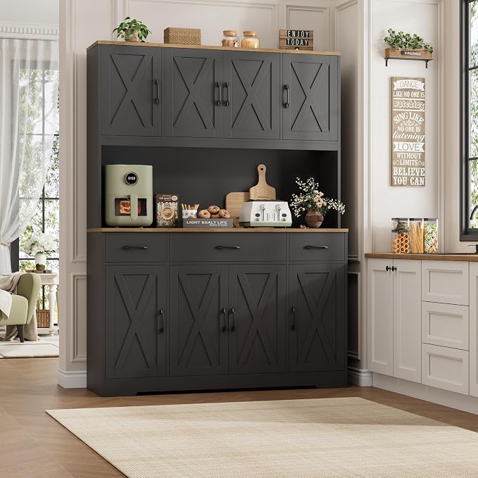 HOSTACK 71" Tall Pantry Cabinet - Image 3