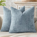 MIULEE Decorative Couch Throw Pillow Covers 20x20 Inch Light Blue 2 Pack | by MIULEE