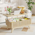 Lift Top Coffee Table with Hidden Compartment, Mid Century Modern Coffee Table - Image 5