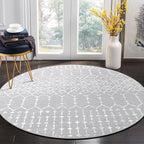 Lahome Moroccan Round Rugs 6Ft Washable Circle Area Rug by Lahome