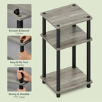 Furinno JUST Side Table, 3-Tier End Table, Open Shelves Night Stand, Bedside - Image 4