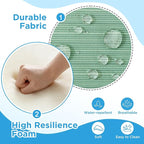 Outdoor Deep Seat & Back Cushion Set, 24 x 24 Inch Water Repellent and Fade - Image 4