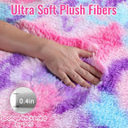 Ultra Soft Rainbow Purple Area Rugs - Image 5