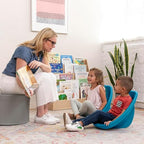 ECR4Kids Plastic Leaf Scoop Floor Rocker Seat, Classroom Furniture - Image 9