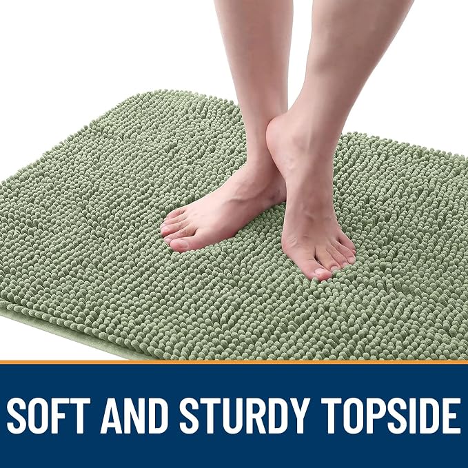 OLANLY Dog Door Mat for Muddy Paws 35x24, Super Absorbent Chenille Mud Mat | - Image 4