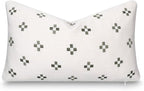 Crumbs Home Modern Farmhouse California Casual Indoor Outdoor Lumbar Pillow by CRUMBSHOME