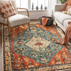 SERISSA 3x5 Washable Non Slip Boho Area Rug - Image 7