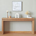 64" Console Table for Living Room, Long Sofa Table Behind Couch by HanStrong