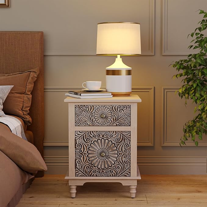 SUNBURY Night Stand Set 2, Accent End Table - Image 6