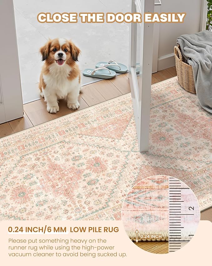 2x5 Rug Runner Non-Slip Washable Rugs - Image 4
