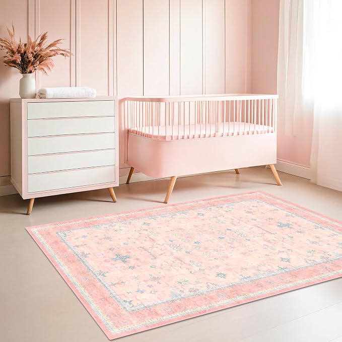 Nursery Area Rug 4x6 by HazoHaus