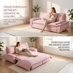 73.2" Sofa Bed Queen, 3-in-1 Pull Out Sofa Bed - Image 9