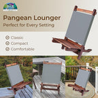 BYER OF MAINE Pangean Lounger Chair – Portable, Lightweight, Foldable Wood and - Image 3