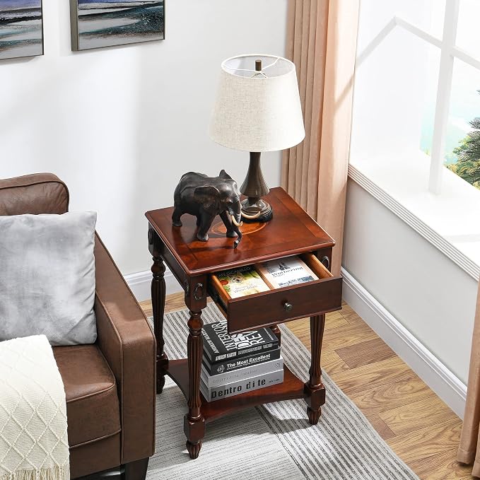 Solid Wood Retangle End Table - Image 8